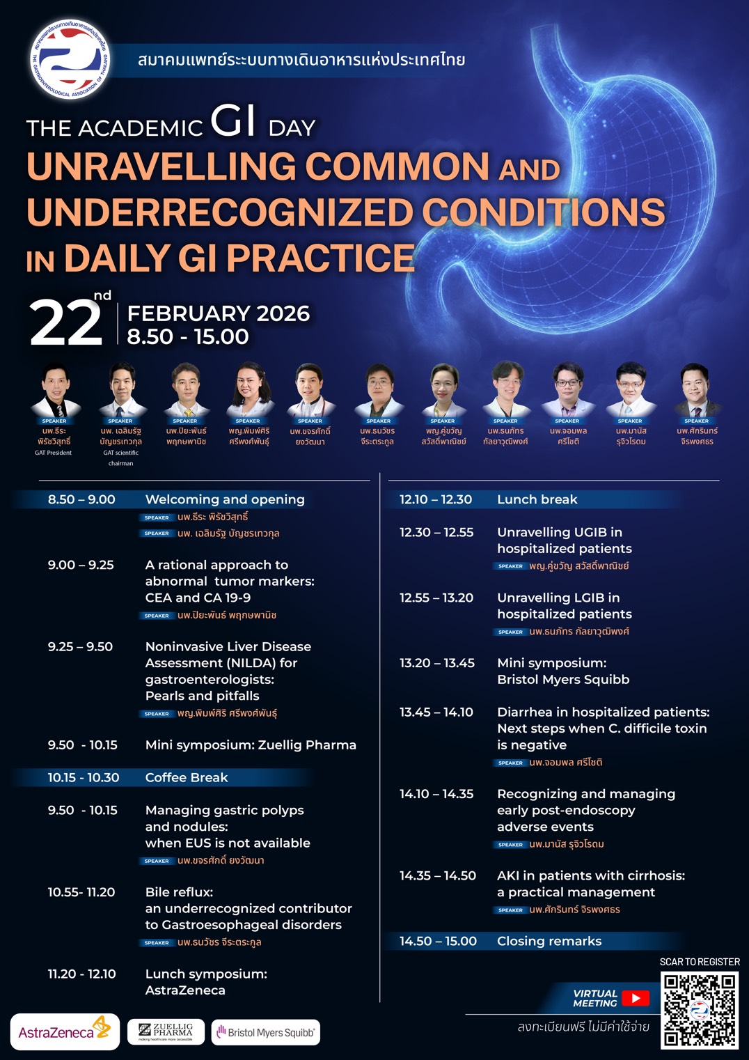 THE ACADEMIC GI DAY : UNRAVELLING COMMON AND UNDERRECOGNIZED CONDITIONS IN DAILY GI PRACTICE